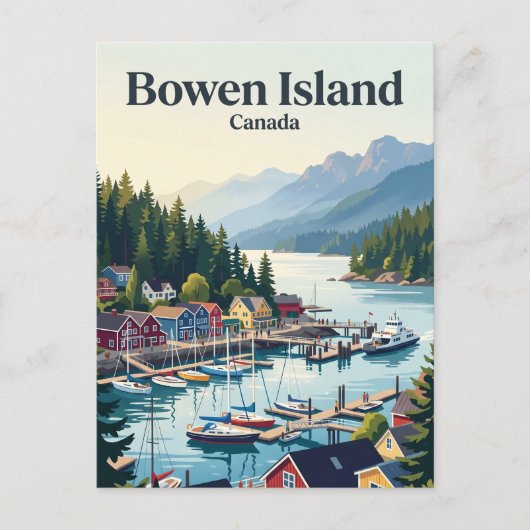 Bowen Island Canada Briefkaart (Voorkant)
