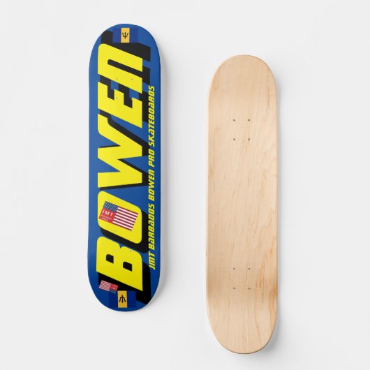BOWEN JMT BARB 7 3/4" Skateboard Deck (Voorkant)