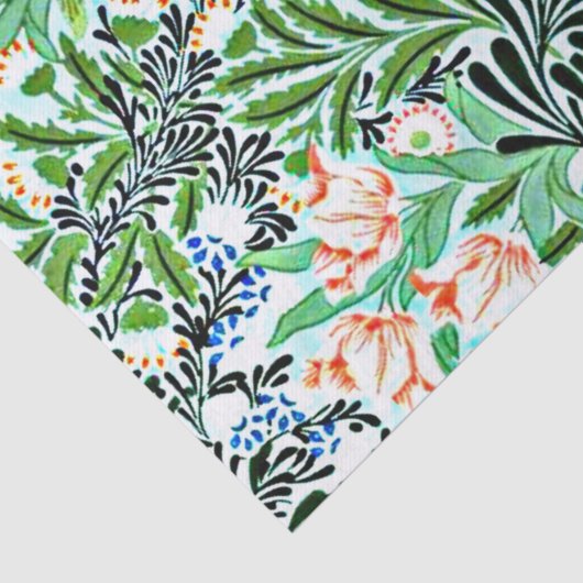 Bower, William Morris patroon, Tissuepapier (Detail)