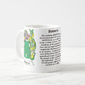 Bowers gezinscolat van de mok van wapens (Voorkant links)