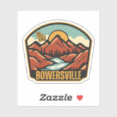 Bowersville, Georgia Sticker (Vel)