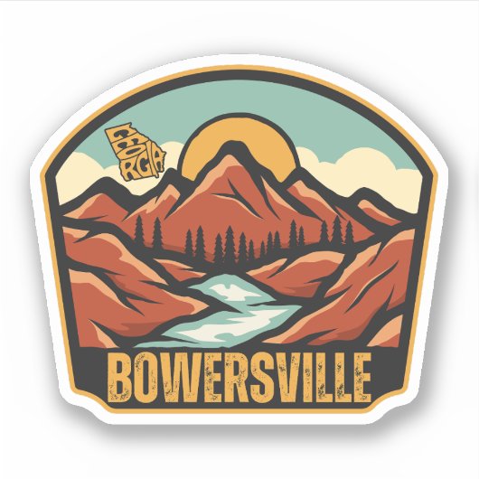 Bowersville, Georgia Sticker (Voorkant)
