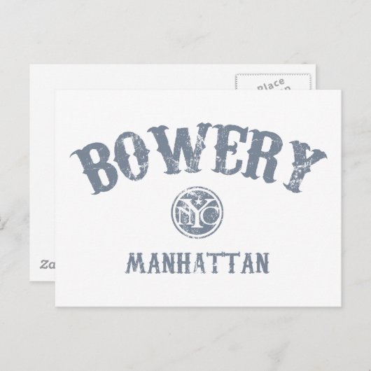 Bowery Briefkaart (Voorkant / Achterkant)