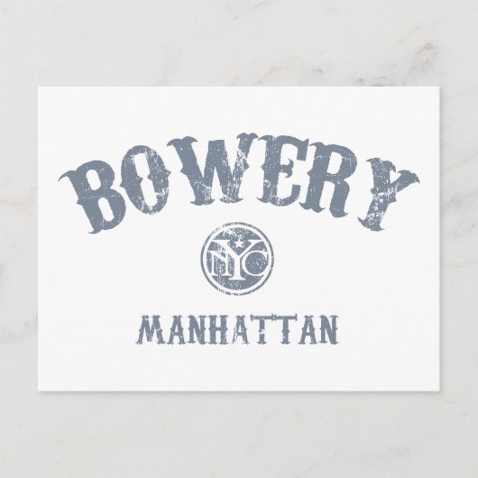Bowery Briefkaart (Voorkant)