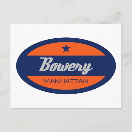Bowery Briefkaart (Voorkant)