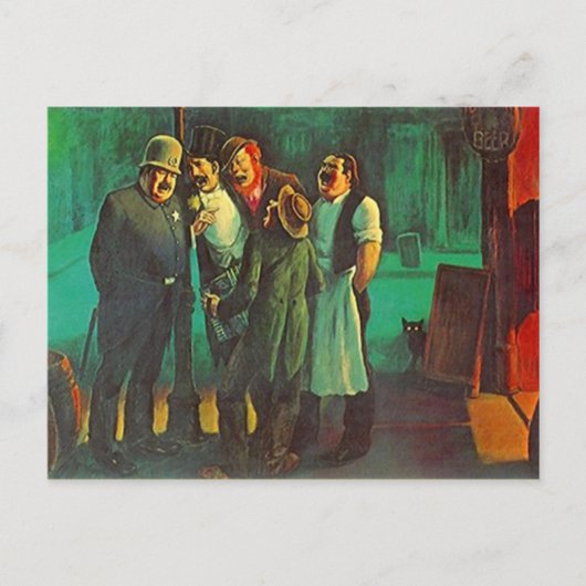 BOWERY FRIENES IN EEN OUD NEIGHBORHOOD BRIEFKAART (Voorkant)