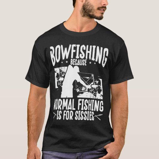 Bowfish Bowhunter Fisherman Airboot Bow Hunter T-shirt (Voorkant)