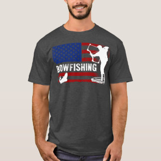 Bowfish Kijk naar de Amerikaanse vlag jacht T-shirt