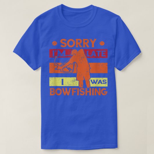 Bowfish Sorry dat ik te laat ben met Hunter Bowfis T-shirt (Design voorkant)