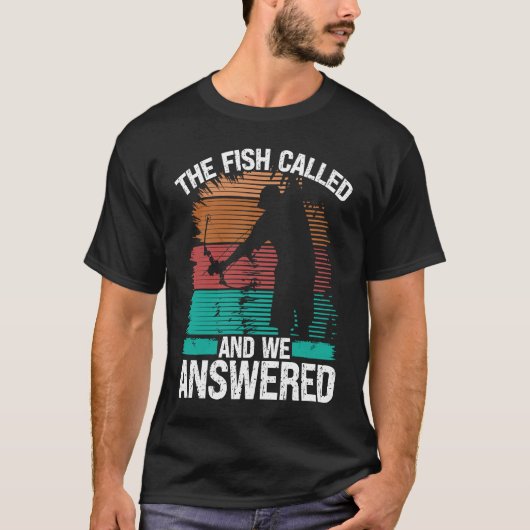 Bowfisher Fish Called and we Answered Bowfishing B T-shirt (Voorkant)