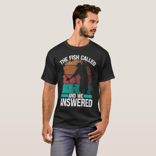 Bowfisher Fish Called and we Answered Bowfishing B T-shirt (Voorkant volledig)