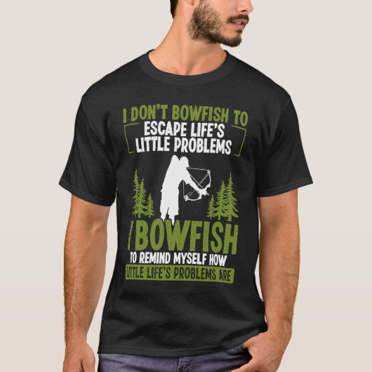 Bowfisher Fisherman Airboot Bowhunter Archer Bowfi T-shirt (Voorkant)