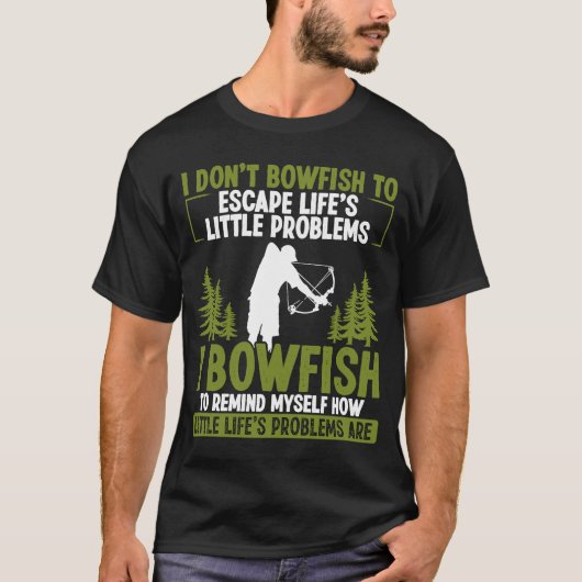 Bowfisher Fisherman Airboot Bowhunter Archer Bowfi T-shirt (Voorkant)