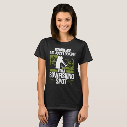 Bowfisher Fisherman Bowfishing Spot Archer Bowhunt T-shirt (Voorkant volledig)