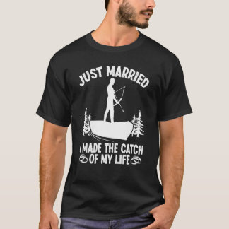 Bowfisher Net Nieuw Getrouwd Vangst Van Leven Boog T-shirt