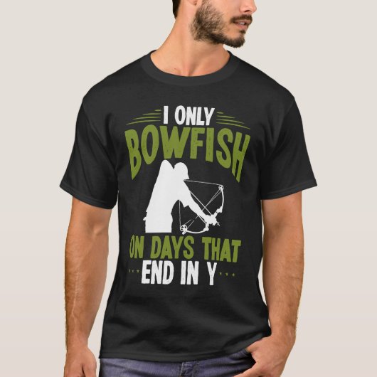 Bowfisher on days end in y Bowfishing Bowhunter Fi T-shirt (Voorkant)