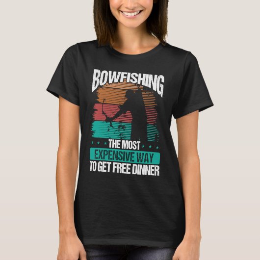 Bowfishing Archer Bowhunter Bowfisher Fisherman Bo T-shirt (Voorkant)