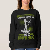 Bowfishing Bowhunter Fisherman Archer Airboat Bowf Trui (Voorkant)