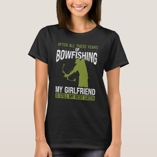 Bowfishing Boyfriend Best Catch Bowfisher for Men  T-shirt (Voorkant)