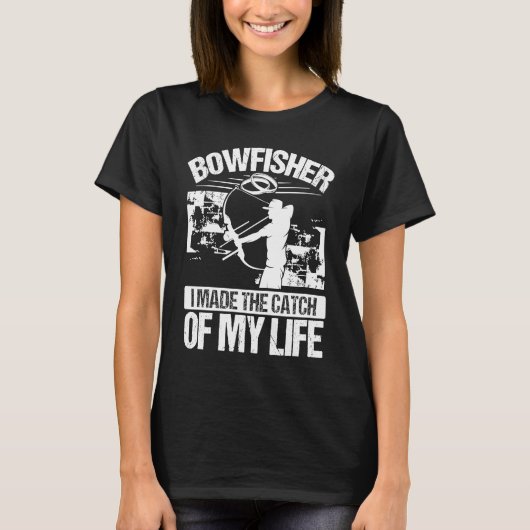 Bowfishing Marriage Catch of my Life Groom Bowfish T-shirt (Voorkant)