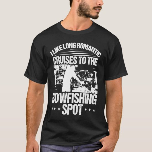 Bowfishing Spot Bowfisher Bowhunter Airboat Archer T-shirt (Voorkant)