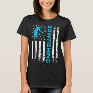 Bowfishing US Flag  Gevist Bowfish Hunter T-shirt