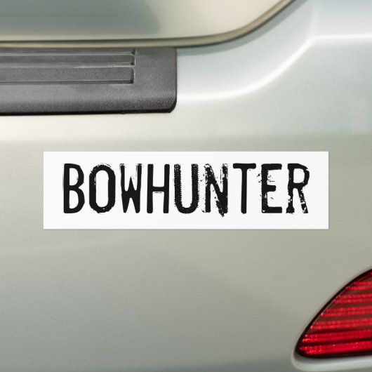 Bowhunter Bumpersticker (Op auto)