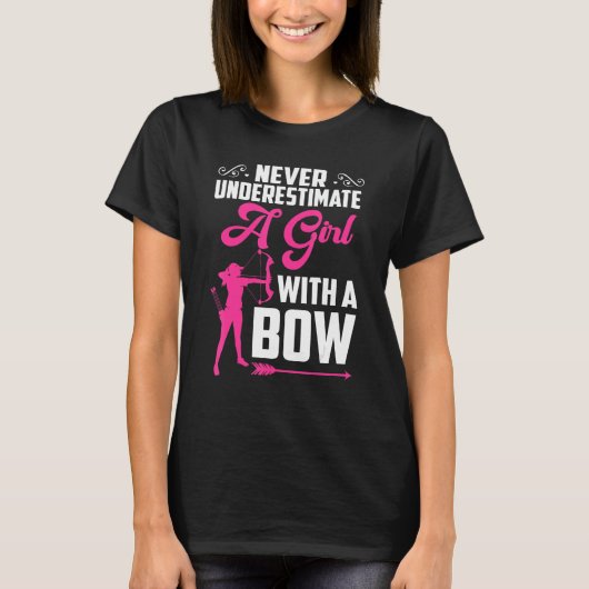 Bowhunter Shooting Fans  Archery For Girls Women T-shirt (Voorkant)