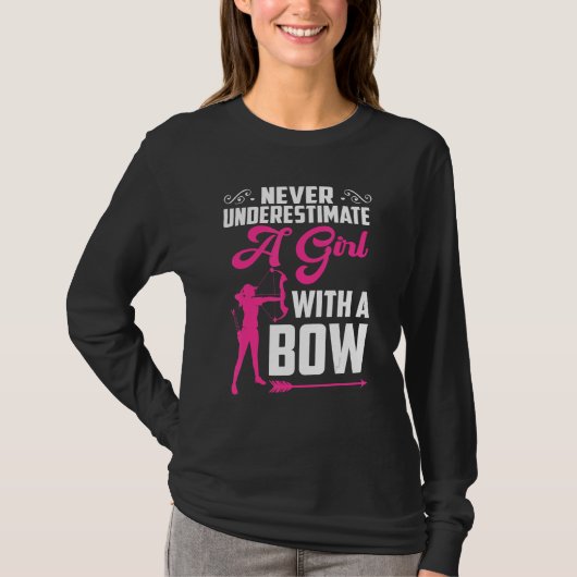 Bowhunter Shooting Fans  Archery For Girls Women T-shirt (Voorkant)