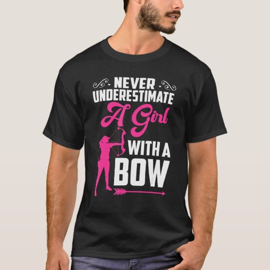 Bowhunter Shooting Fans  Archery For Girls Women T-shirt (Voorkant)