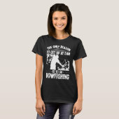 Bowhunter sta vroeg op Bowfish Bowfisher Archer T-shirt (Voorkant volledig)