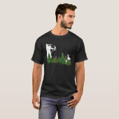 Bowhunters lelijke kerst boogschieten herten jagen t-shirt (Voorkant volledig)