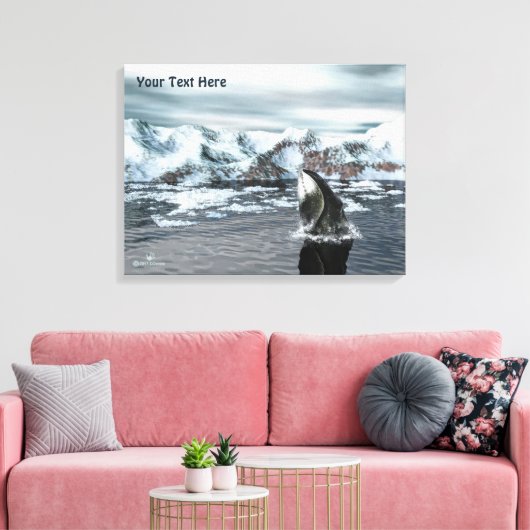 Bowiad Whale Canvas Afdruk (Insitu (Woonkamer))