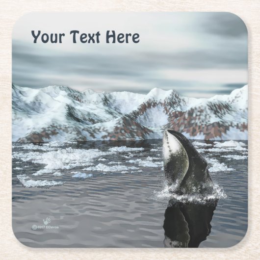 Bowiad Whale Kartonnen Onderzetters (Voorkant)