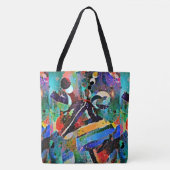 Bowie en Prince Rock in Space Tote Bag (Voorkant)