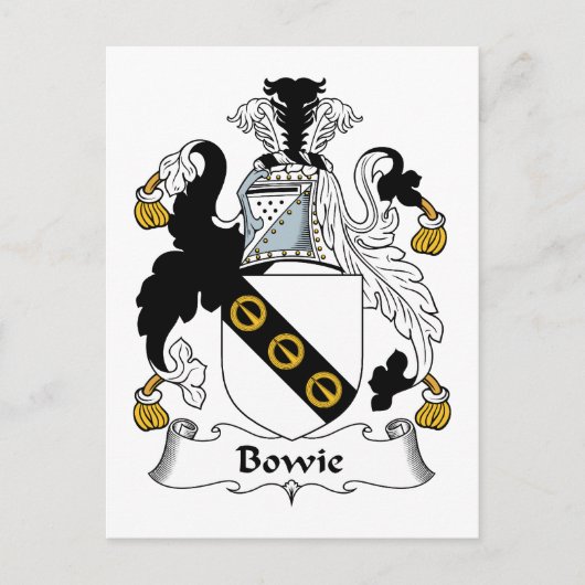 Bowie Family Crest Briefkaart (Voorkant)