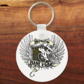 Bowie Just Ride Sleutelhanger (Voorkant)