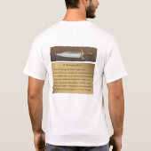 Bowie Knife T-shirt (Achterkant)