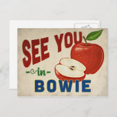 Bowie Maryland Apple - Vintage Travel Briefkaart (Voorkant / Achterkant)