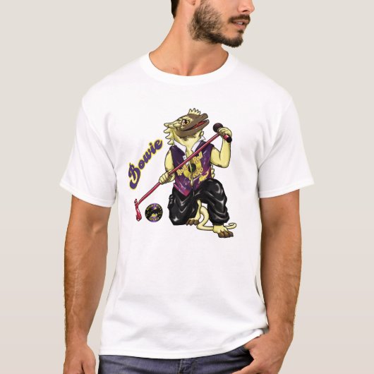 Bowie met de band t-shirt (Voorkant)
