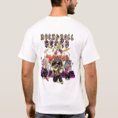 Bowie met de band t-shirt (Achterkant)