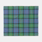 Bowie Oude Plaid Fleece Deken (Voorkant (Horizontaal))