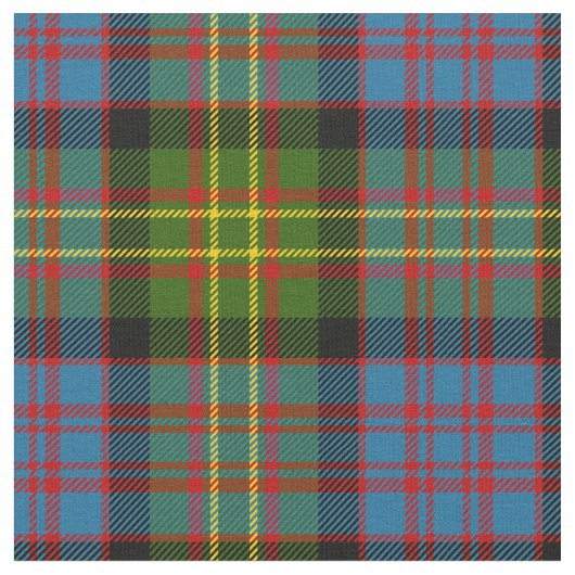 Bowie Scottish Clan Tartan Stof (Close Up)
