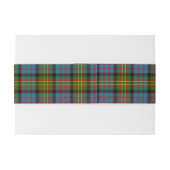 Bowie Scottish Tartan Belly Band Uitnodigingen Wikkel (Achterkant Voorbeeld)