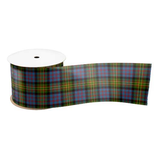 Bowie Scottish Tartan Pattern Satijnen Lint (Spoel)