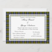 Bowie Scottish Wedding Invitation Kaart (Voorkant)