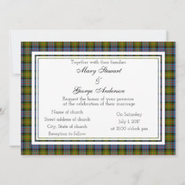 Bowie Scottish Wedding Invitation Kaart