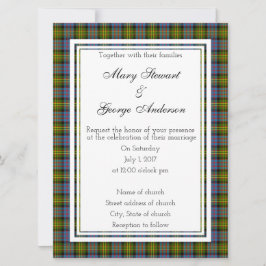 Bowie Scottish Wedding Invitation Kaart