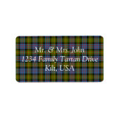 Bowie Tartan Label (Voorkant)