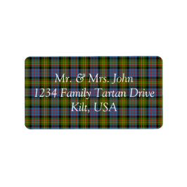 Bowie Tartan Label